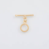 18K Gold PVD Toggle Clasps 10mm 22k s Gold Charms - Tarnish Resistant
