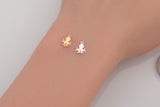 Octopus Permanent Jewelry Connector or Charm- Intricate Detail - 14kt gold filled or Sterling Silver - Made in the USA - Custom