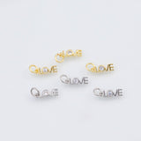 18K Gold PVD Love charm - Tarnish Resistant