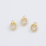 18K Gold pvd Horseshoe charm - Tarnish Resistant