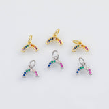 18K Gold PVD Horseshoe Charm 10x13mm s Charms - Tarnish Resistant