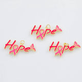 18K Gold PVD Hope charm - Tarnish Resistant