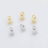 18K Gold PVD North Star charm - Tarnish Resistant
