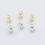 18K Gold PVD North Star charm - Tarnish Resistant