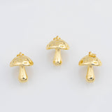 18K Gold PVD Mushroom charm - Tarnish Resistant