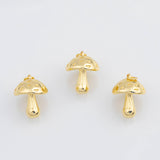 18K Gold PVD Mushroom charm - Tarnish Resistant