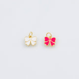18K Gold PVD Enamel butterfly charm 9x10mm 22k pendant charms - Tarnish Resistant