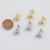 18K Gold PVD Roller Skates Rollerskates Charm 10x11mm s White Gold Charms - Tarnish Resistant