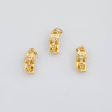 18K Gold PVD Sals Flip Flops Charm 5x13mm s White Gold Charms - Tarnish Resistant
