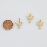 18K Gold PVD Psi Greek Letter Charm 12x13mm s White Gold Charms - Tarnish Resistant