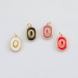 18K Gold PVD Enamel Sombrero Cowboy Hat 12x18mm s White Gold Charms - Tarnish Resistant