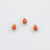 18K Gold PVD Dragonfruit Dragon Fruit Charms 7x11mm s White Gold Charms - Tarnish Resistant