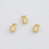18K Gold PVD Merry Go Round Carnival Tent 9x14mm s Gold Charms - Tarnish Resistant