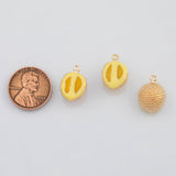 Durian Charm Medium Size 3D Charm Gold PVD Plated Tarnish Resistant