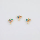 18K Gold PVD Palm Tree Coconut Tree Charm Beach Vibes Summer Charm 10x13mm Pendant Charms - Tarnish Resistant