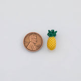 18K Gold PVD Pineapple Fruit Charm 8x18mm s Gold Charms - Tarnish Resistant