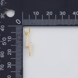 18K Gold PVD Lightning Bolt Charm 6x18mm s Gold Charms - Tarnish Resistant