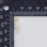 18K Gold PVD Lightning Bolt Charm 6x18mm s Gold Charms - Tarnish Resistant