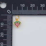18K Gold PVD Cute Watermelon Charm 8mm s Gold Charms - Tarnish Resistant
