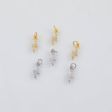18K Gold PVD Lightning bolt charm - Tarnish Resistant