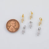 18K Gold PVD Lightning bolt charm - Tarnish Resistant