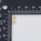 18K Gold PVD Lightning bolt charm - Tarnish Resistant
