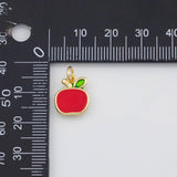 18K Gold PVD Apple fruit charm - Tarnish Resistant