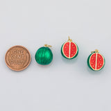 18K Gold PVD Watermelon fruit charm - Tarnish Resistant