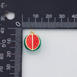 18K Gold PVD Watermelon fruit charm - Tarnish Resistant