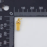 18K Gold PVD Sals flip flop charm - Tarnish Resistant