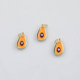 18K Gold PVD Avocado fruit charm - Tarnish Resistant
