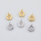 18K Gold PVD Palm tree coconut tree charm - Tarnish Resistant