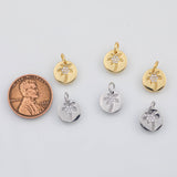18K Gold PVD Palm tree coconut tree charm - Tarnish Resistant