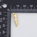 18K Gold PVD Lightning bolt charm - Tarnish Resistant