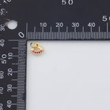 18K Gold PVD Lips charm - Tarnish Resistant