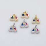 18K Gold PVD Rainbow charm - Tarnish Resistant