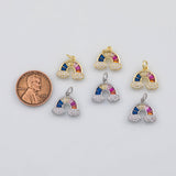 18K Gold PVD Rainbow charm - Tarnish Resistant