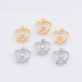 18K Gold PVD Pretzel charm - Tarnish Resistant