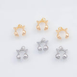 18K Gold PVD Gamer headphones with ears charm - Tarnish Resistant