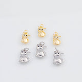 18K Gold PVD Cat charm - Tarnish Resistant