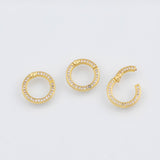 18K Gold pvd Carabiner snap clasp - Tarnish Resistant