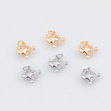 18K Gold PVD Angel Fish Charm 22k Angel Fish Gold Fish Pendant Charms - Tarnish Resistant
