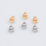 18K Gold PVD Dainty Jellyfish Charm 11x9mm Ocean Beach Charm 22k Pendant Charms - Tarnish Resistant