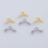18K Gold PVD 22k h grasping ring connector charm 13x17mm pendant charms - Tarnish Resistant