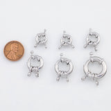 18K Silver PVD Sailor Clasp 10mm 11mm 13mm 15mm 17mm 20mm Round Lobster Clasp - 11mm 22K - Tarnish Resistant