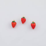 18K Gold PVD Strawberry Charm 7x11mm s Gold Charms - Tarnish Resistant