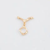 18K Gold PVD Toggle Clasps 10mm 22k s Gold Charms - Tarnish Resistant