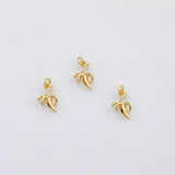18K Gold PVD Banana Charm 8x13mm s Gold Charms - Tarnish Resistant