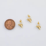 18K Gold PVD Banana Charm 8x13mm s Gold Charms - Tarnish Resistant