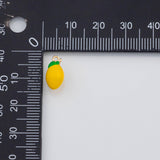 18K Gold PVD Lemon Fruit Charm 6x12mm s Gold Charms - Tarnish Resistant